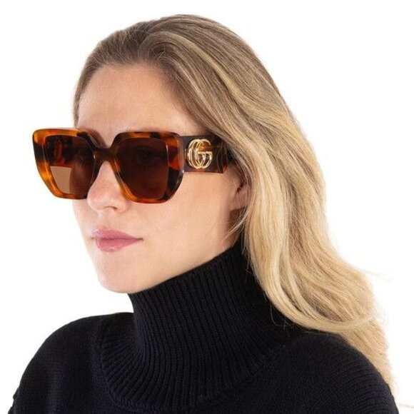 NEW GUCCI GG0956S 007 HAVANA WOMEN SUNGLASSES GUCCI main image 7